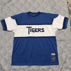 Tigers Spellout Stitched Athletic Jersey Shirt Tradition Tag Blue Men 2XL EUC